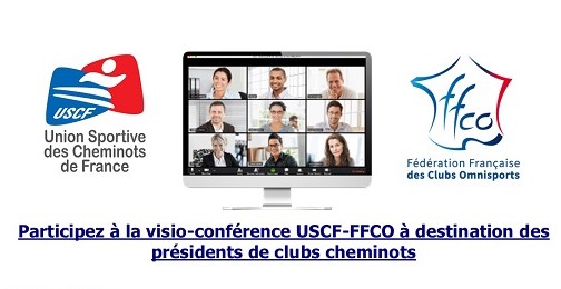 Visio-Conférence USCF-FFCO pour les clubs cheminots