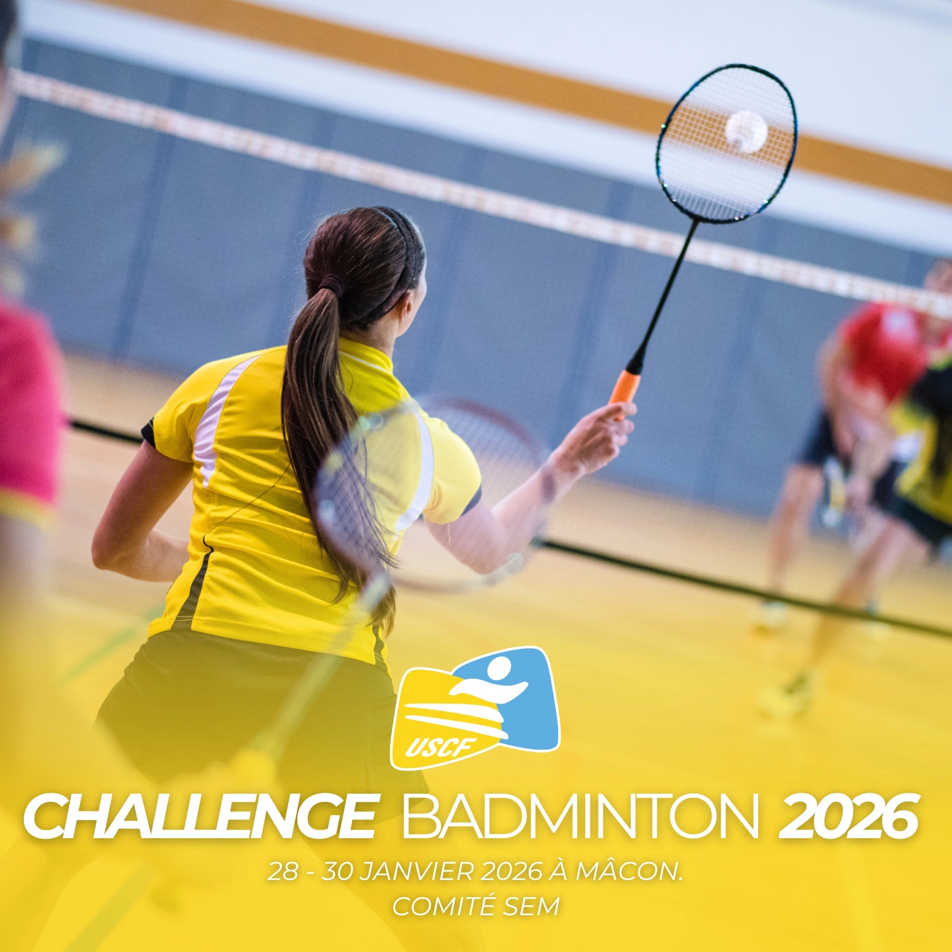 ➡️ 💛🩵 Retour sur le Challenge SEM Badminton 🏸