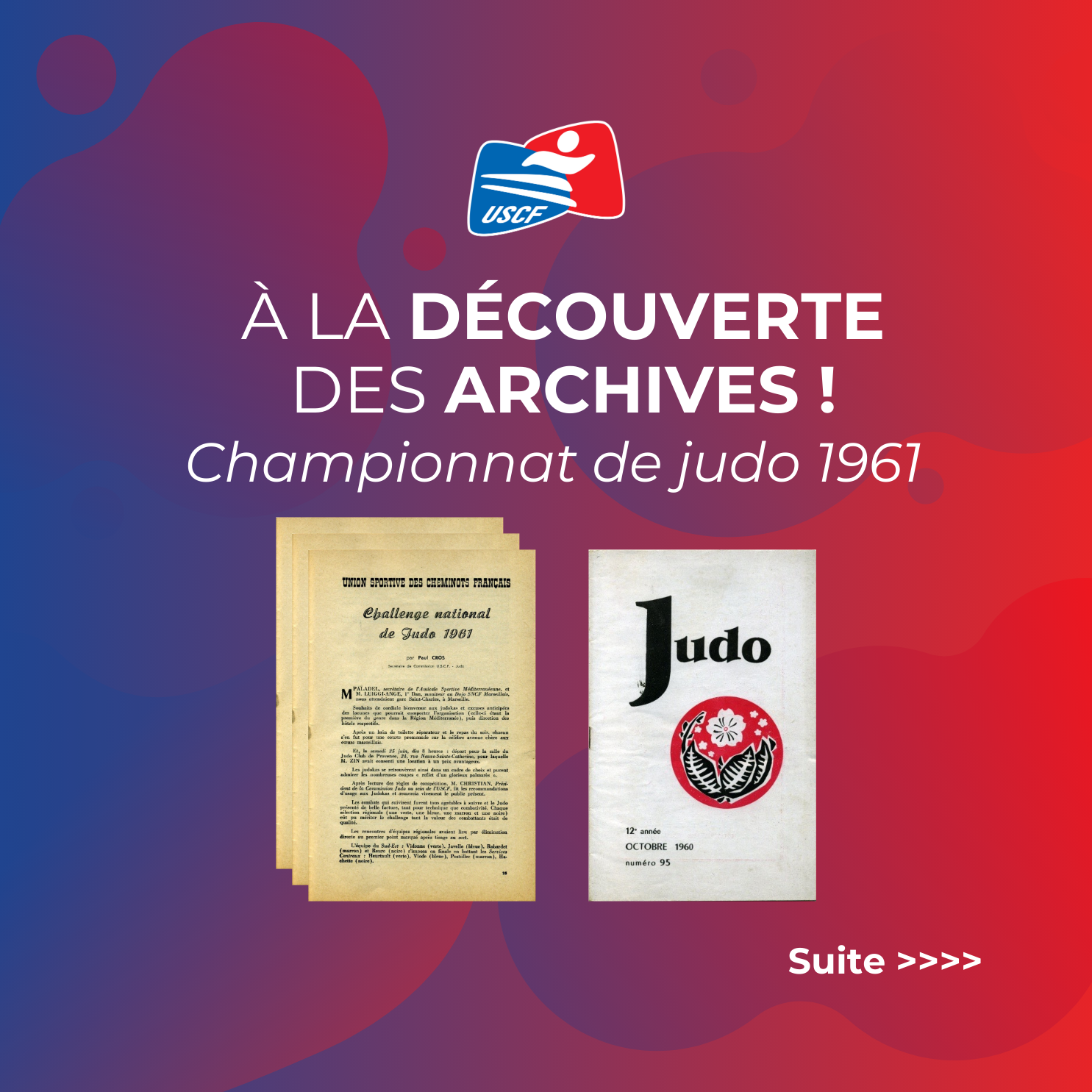 Souvenir : Retour sur un challenge de Judo de 1961