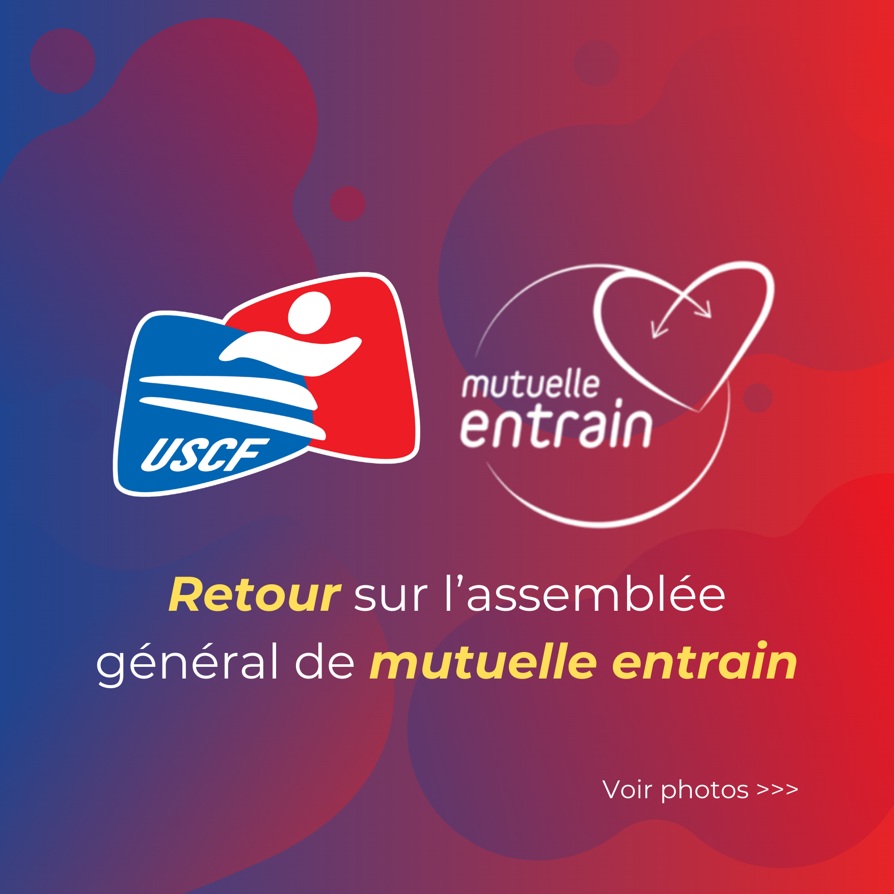 L'USCF présente à l'AG de Mutuelle Entrain