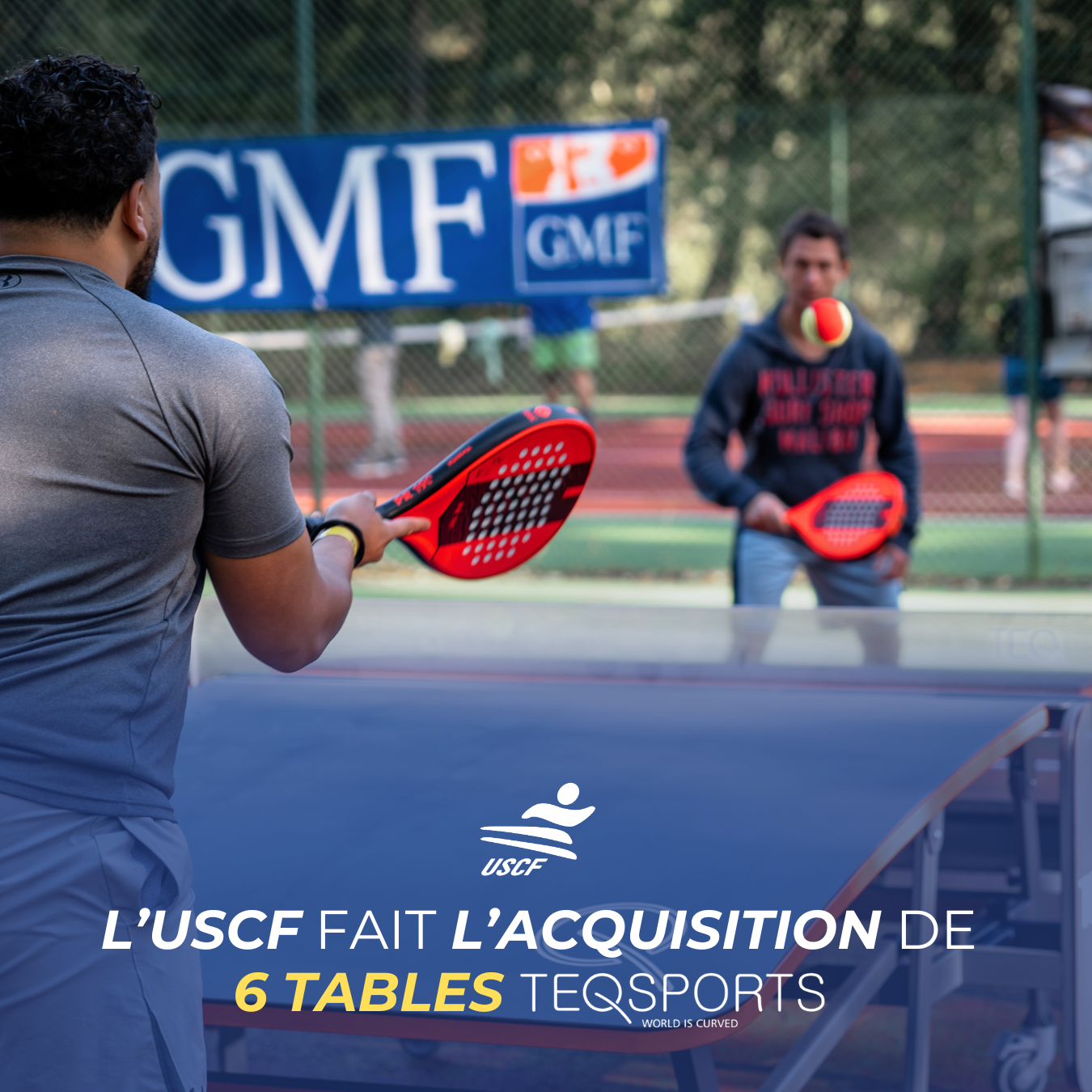 L’USCF fait l’acquisition de 6 tables Teqsports !