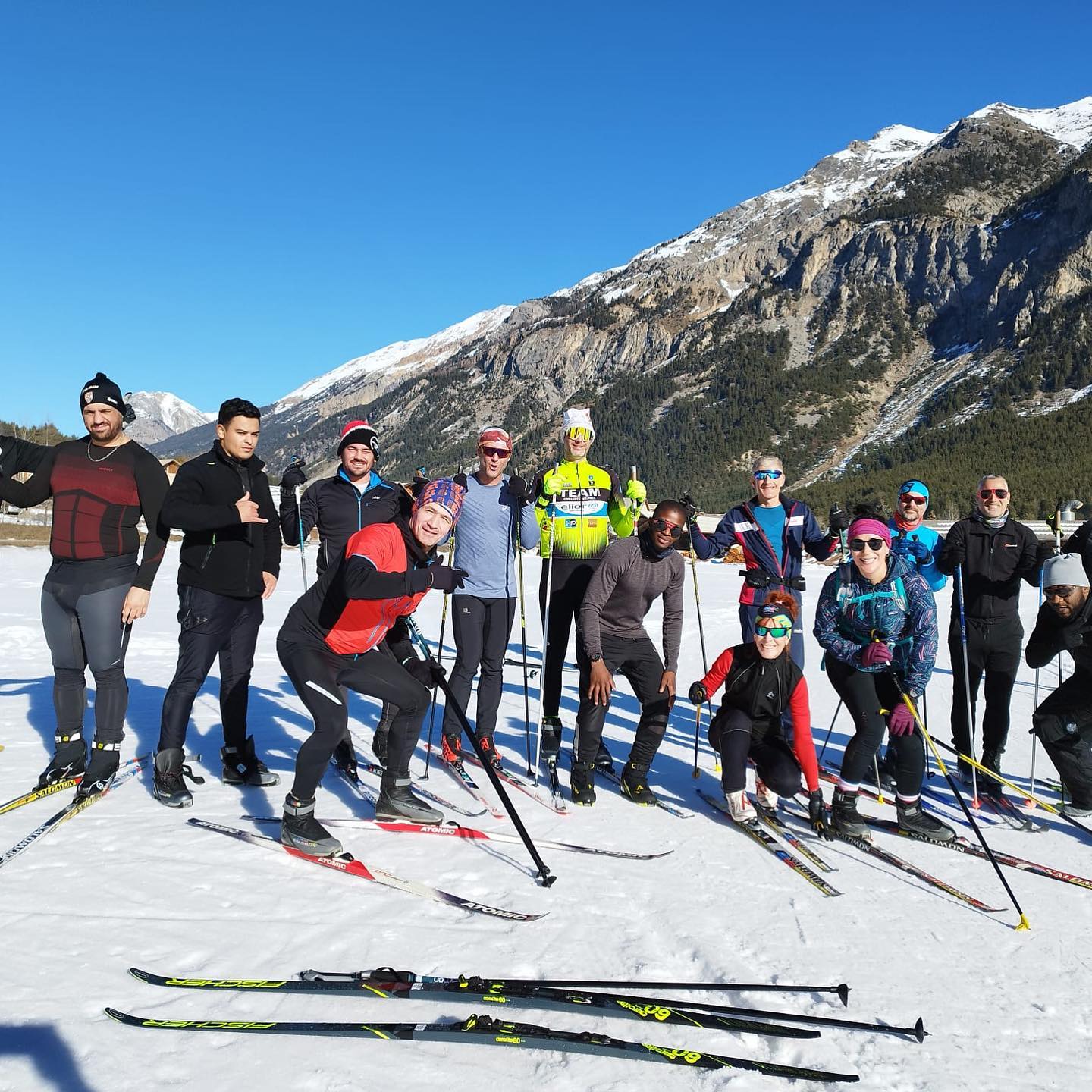 Le Comité Ile de France à Briançon pour son Challenge de Ski Nordique