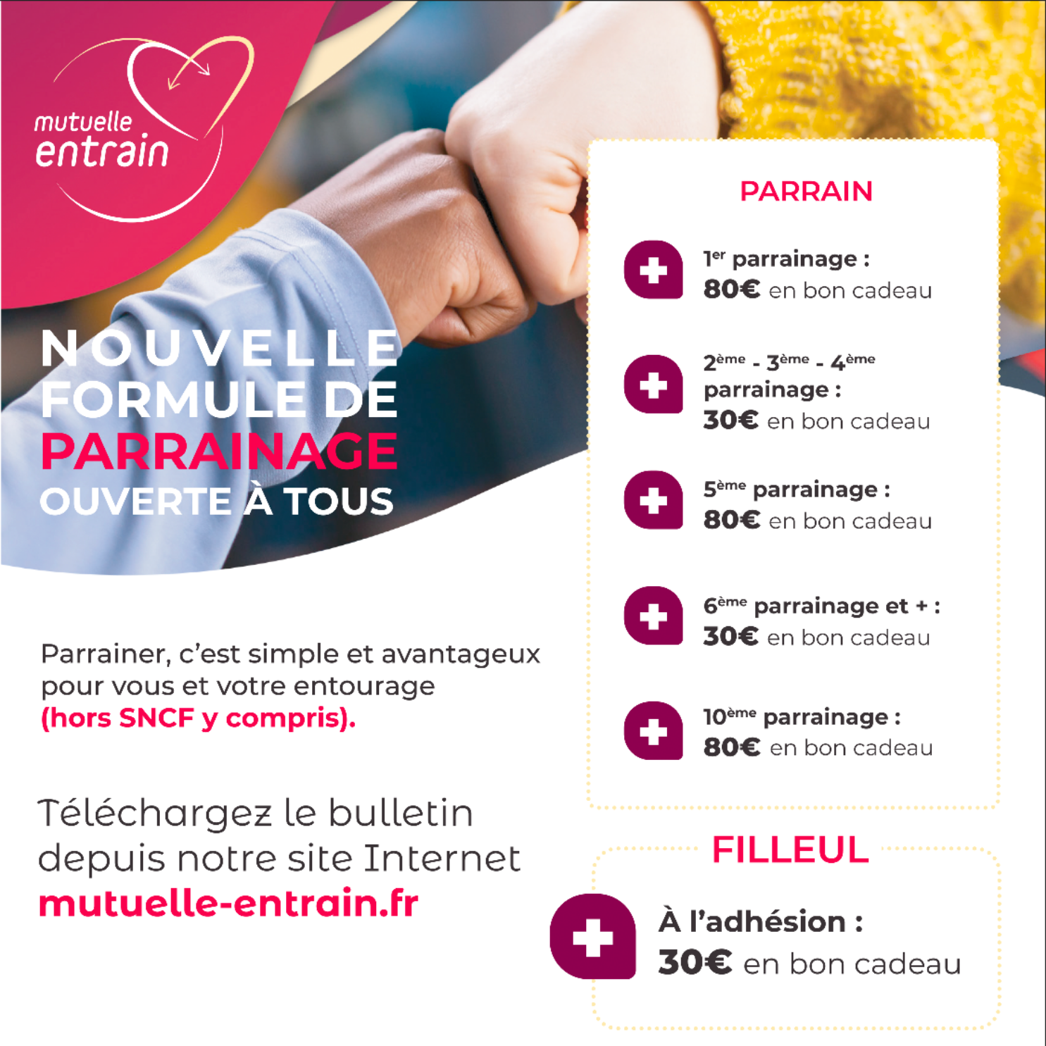 Mutuelle Entrain & USCF : des liens toujours plus forts et une nouvelle offre parrainage