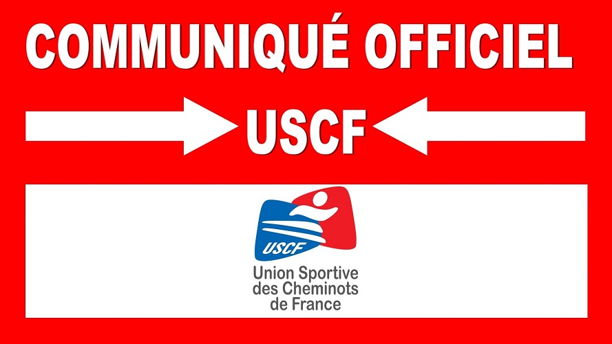 Communiqué Officiel USCF - Réorganisation Sportive USCF 2021