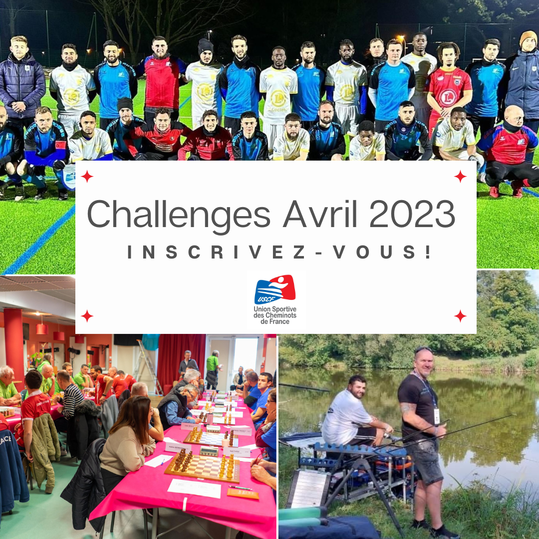 Inscription aux Challenges d’Avril 2023