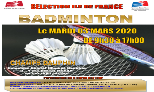 2020 - CIDF - Badminton - TERMINE