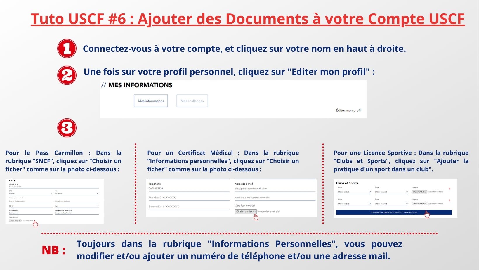 Tuto #6 : Ajouter des documents à votre Compte USCF