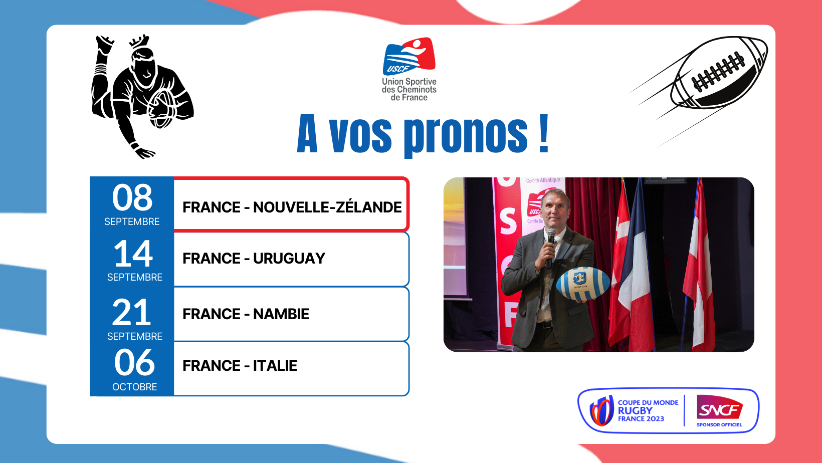 #1 Concours : Faites le bon pronostic et remportez un ballon de rugby SNCF !