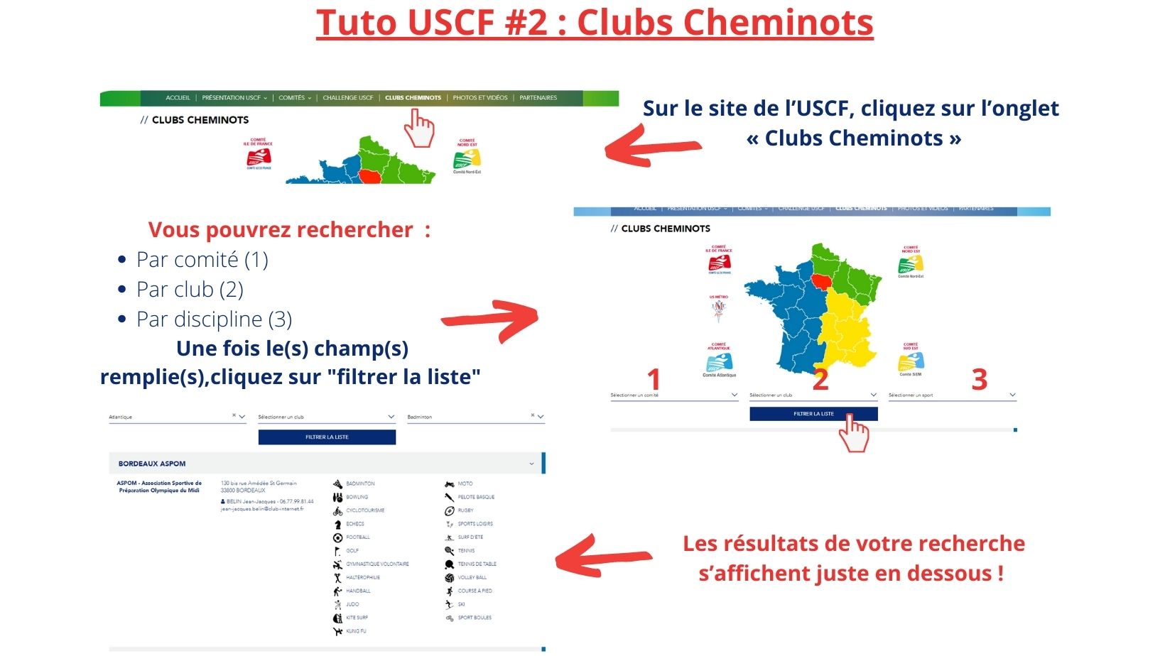 Tuto : Comment retrouver des informations sur un club ?