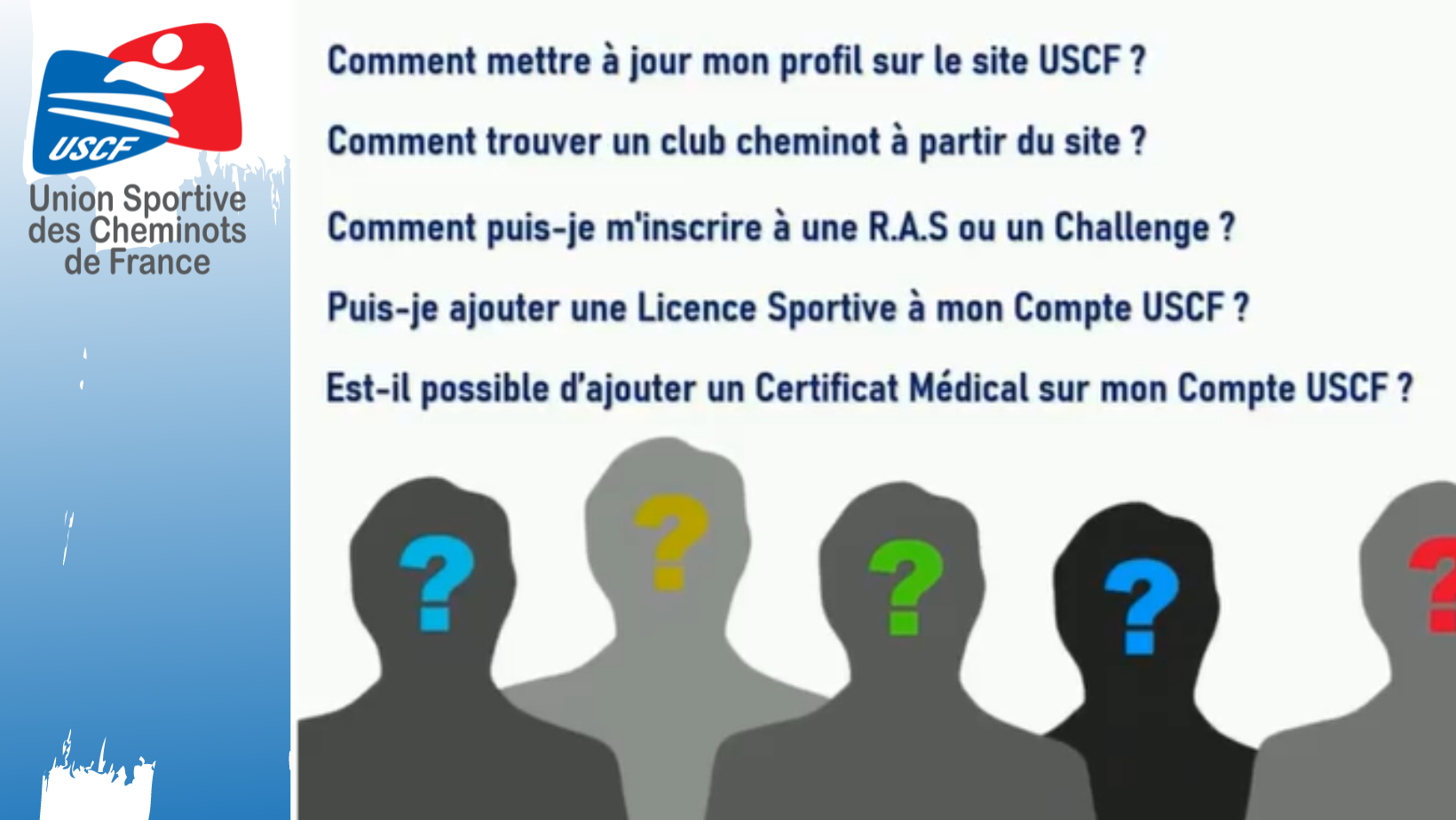 Les Tutos de l'USCF sont toujours là pour vous aider