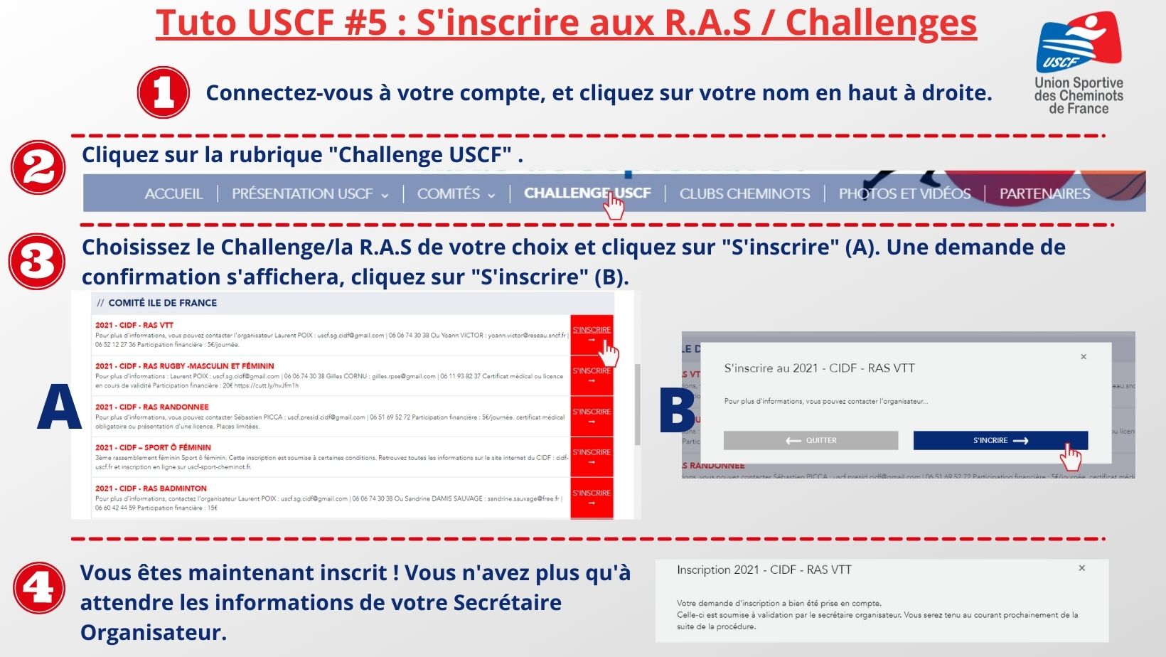 Tuto USCF #5 : S’inscrire à une R.A.S ou un Challenge