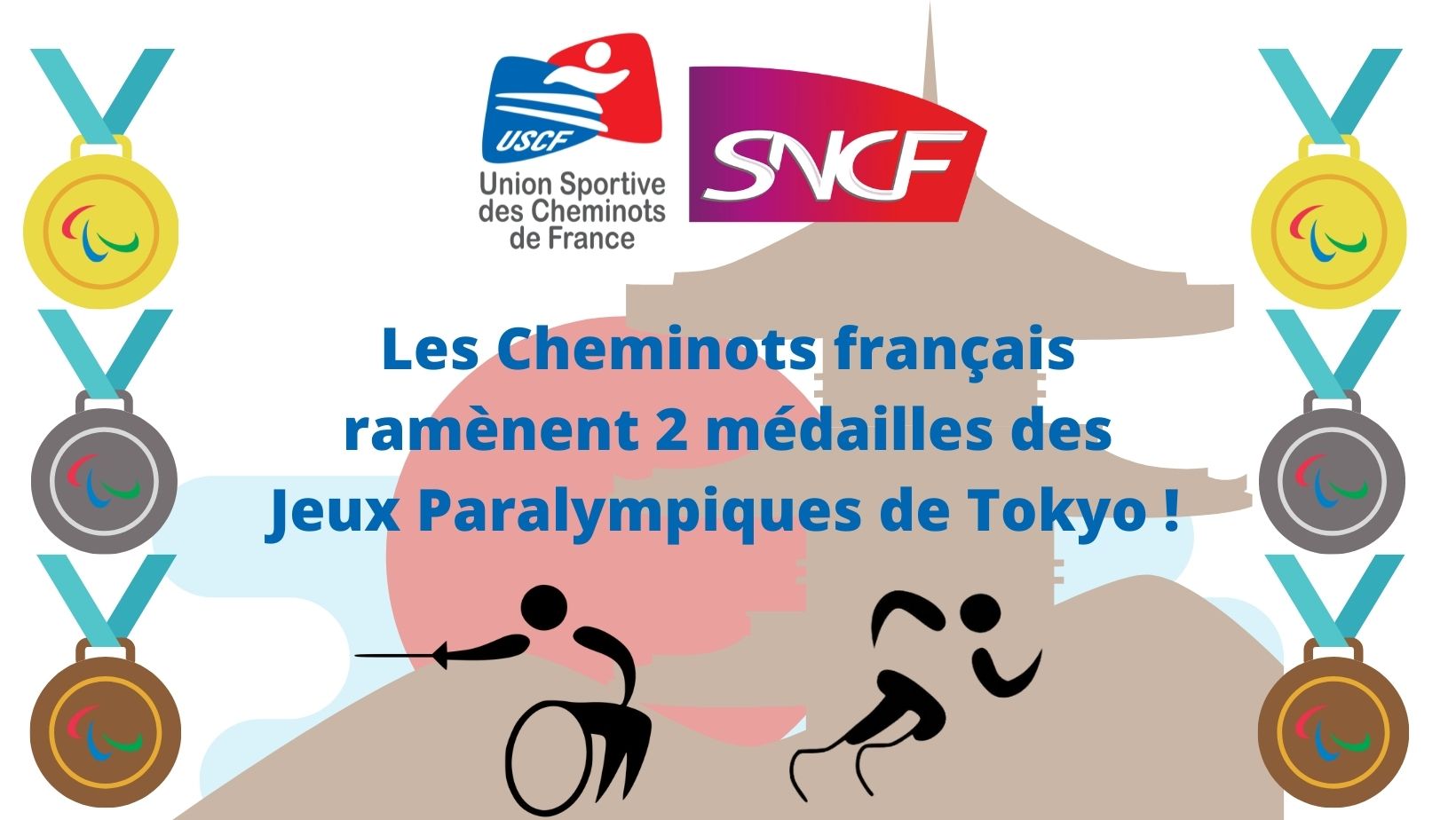 Des médailles pour des cheminots aux Jeux Paralympiques de Tokyo