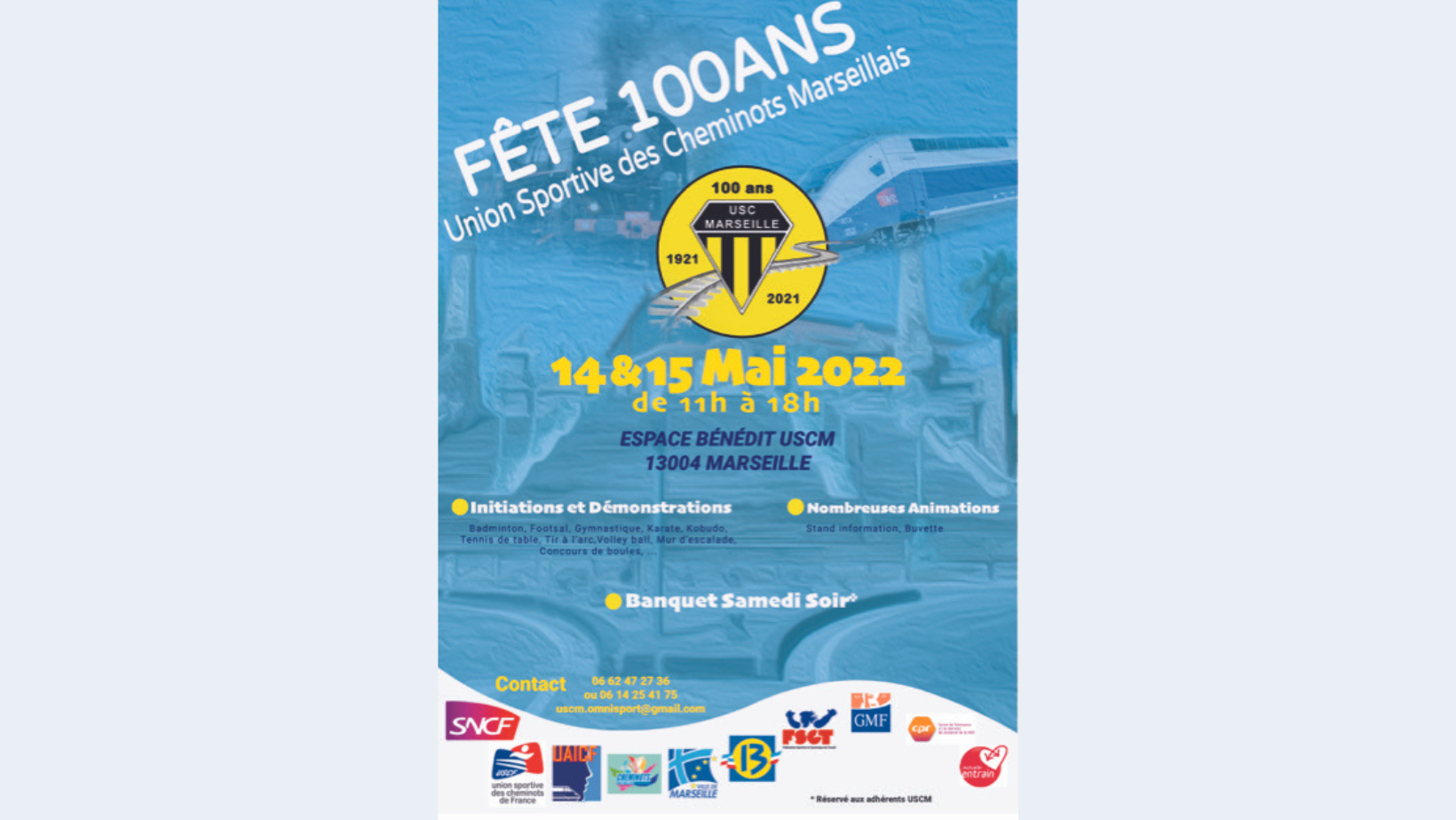 L'Union Sportives des Cheminots Marseillais va fêter ses 100 ans !
