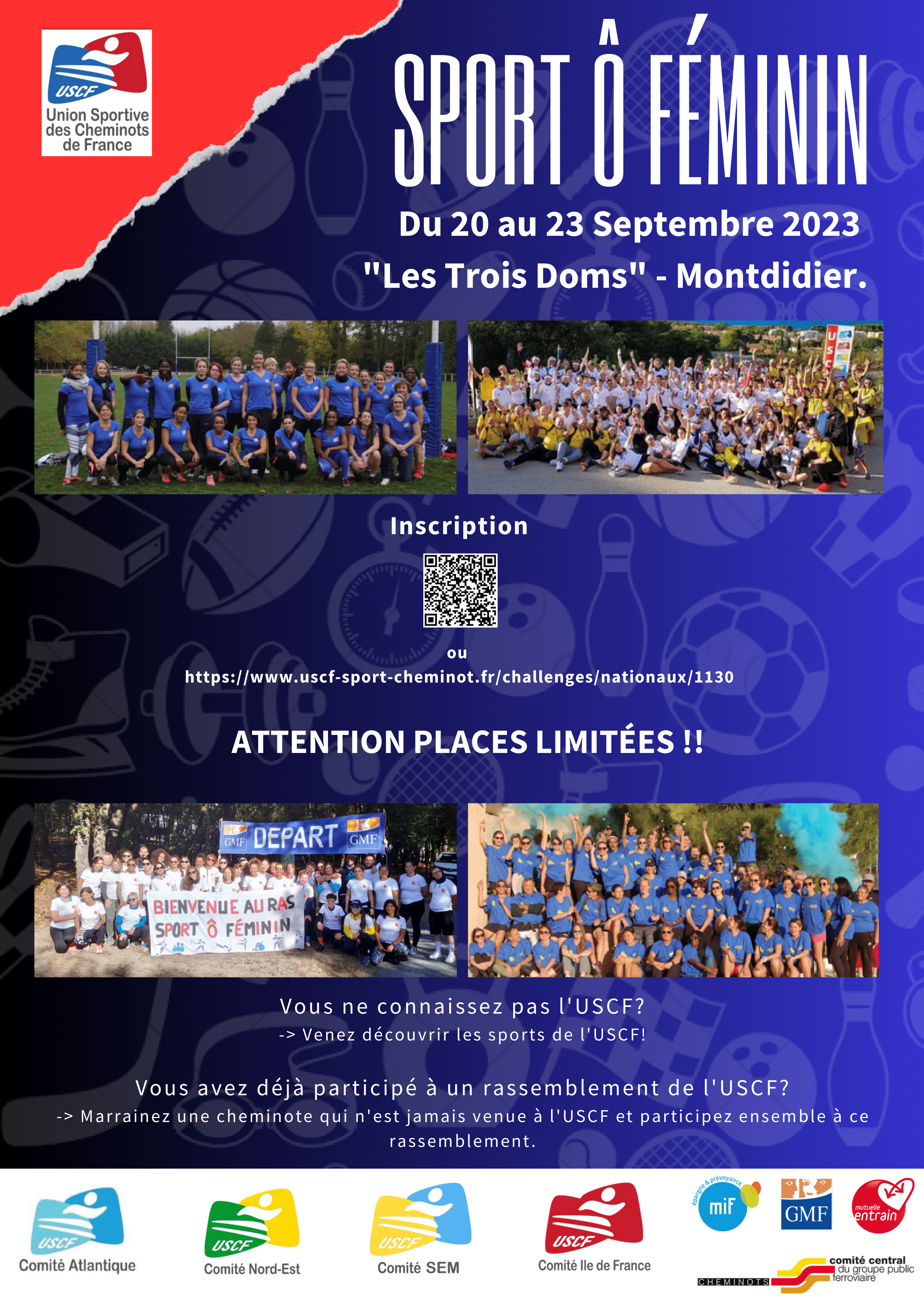 Inscrivez vous au rassemblement sports ô féminin